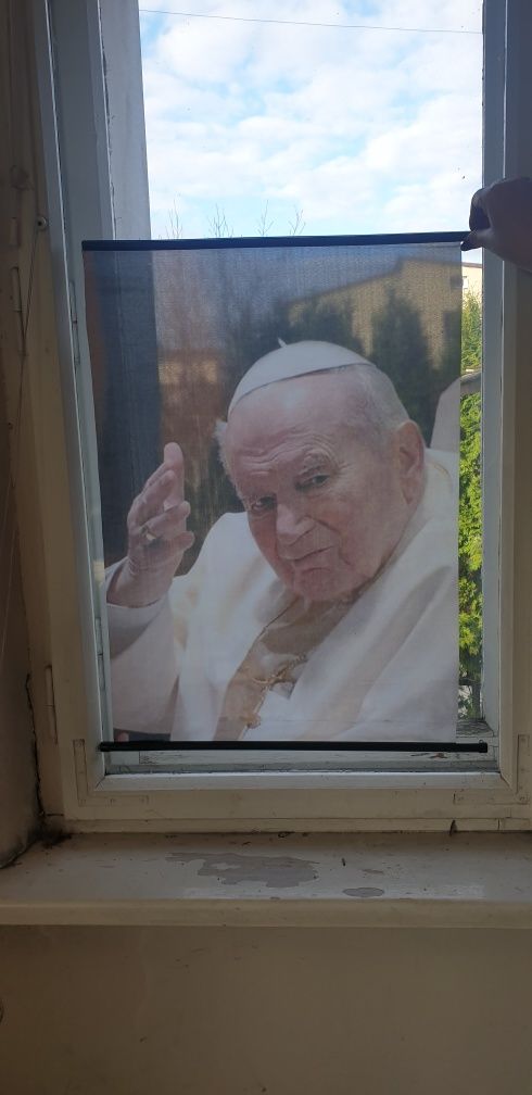Rolety na okna z papieżem Jan Paweł II