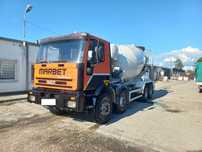 IVECO EUROTRAKKER 340E34 8X4 Betonomieszarka Gruszka 9 m3 !!! Rama !!!