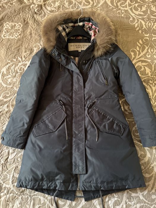 Оригінал ! Парка пуховик BURBERRY гусячий пух р M краще на S