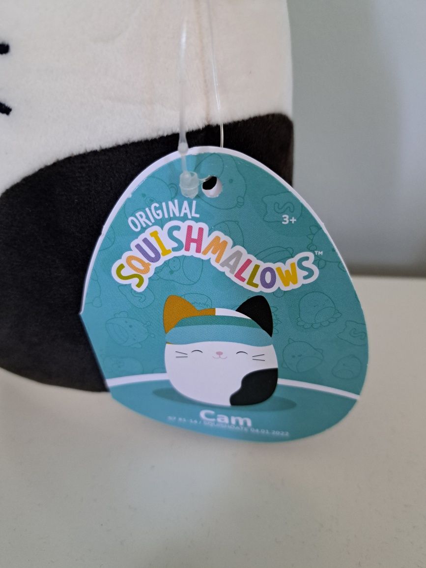 Squishmallows Cam Kot z czapeczką 19cm