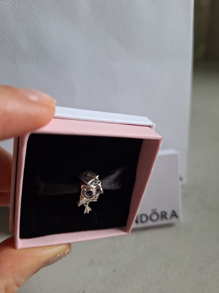 Charm Pandora mądra Sowa oryginał nowy