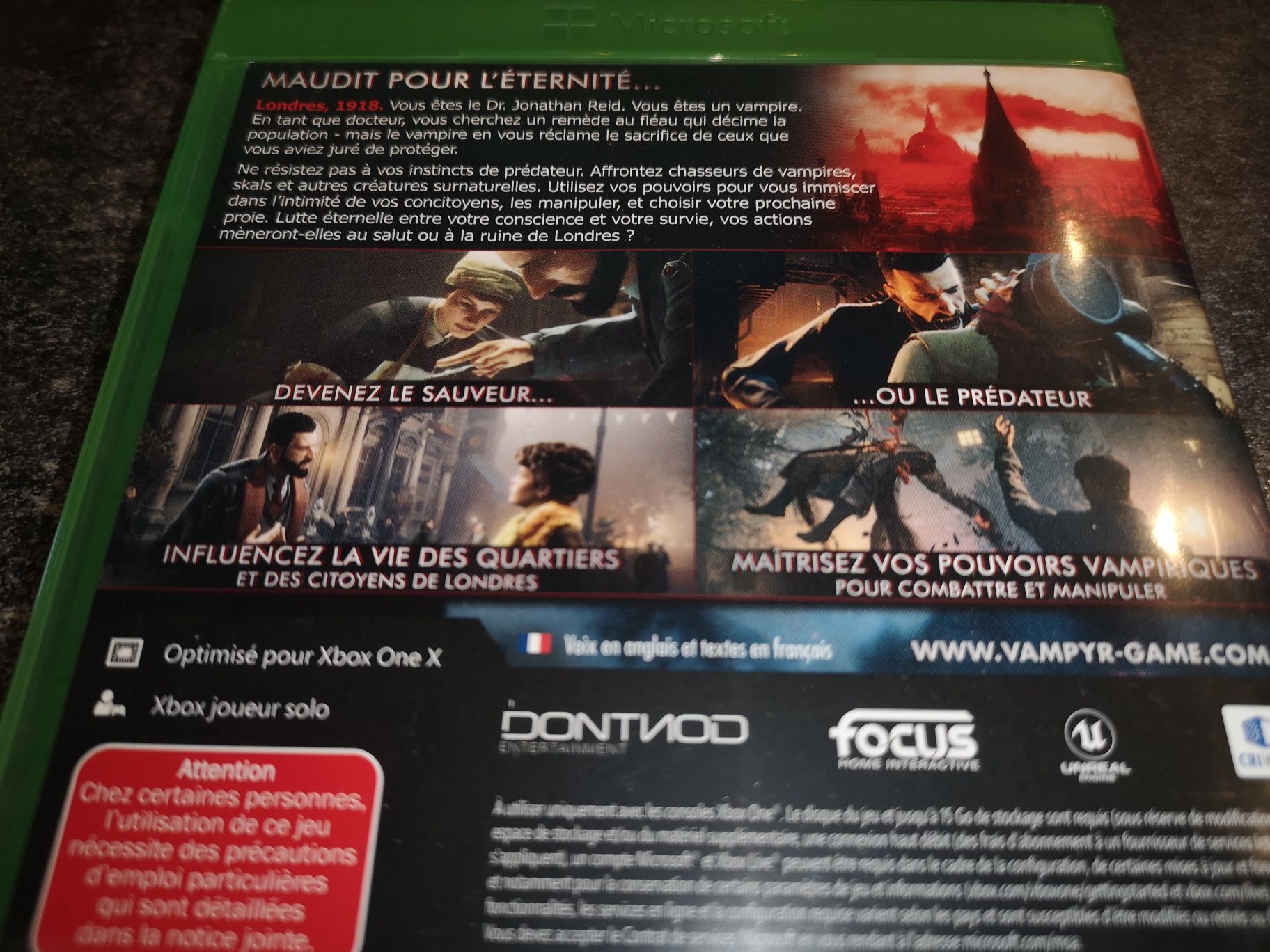 Vampyr XBOX ONE /SERIES X gra PL (możliwość wymiany) sklep
