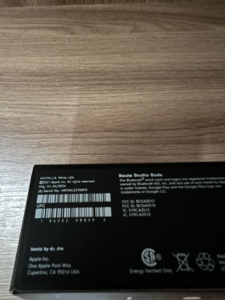 Beats Studio Buds Original White Black Moon Gray