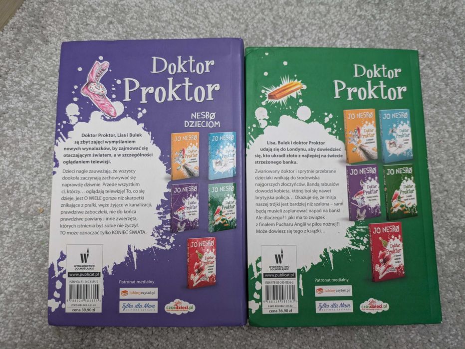 Joe Nesbo Doktor Proktor książki dla młodzieży