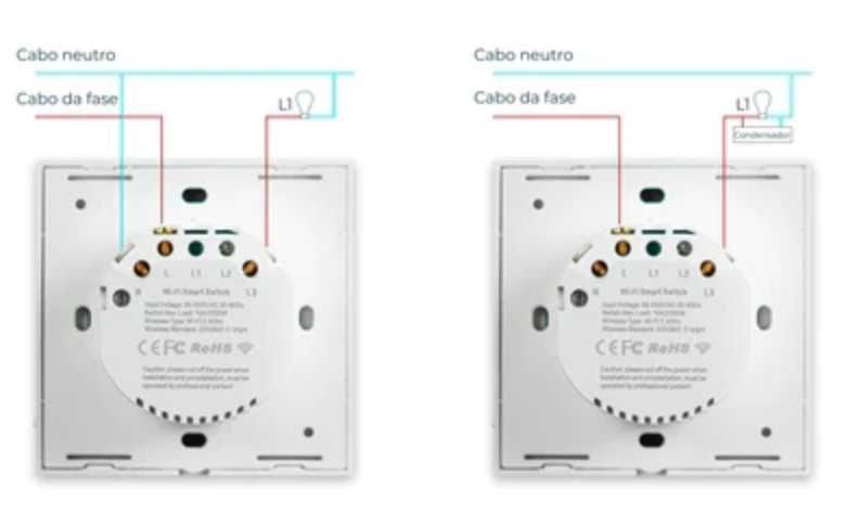 Interruptor inteligente - App Tuya e Comando de Voz Alexa