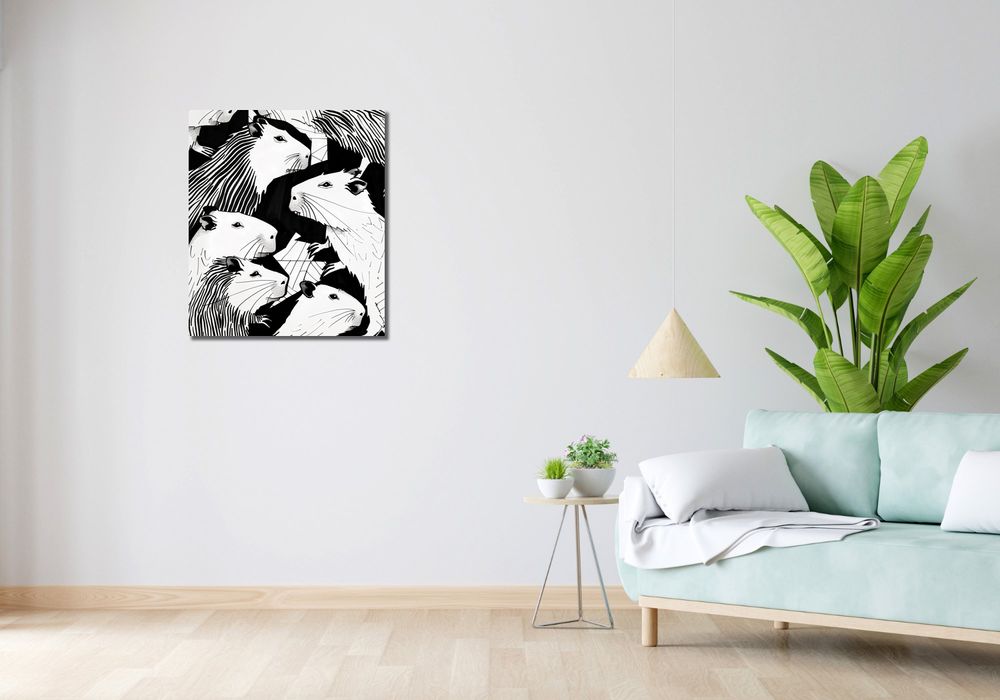 Obraz 60x70cm Gawędziarskie Świstaki
