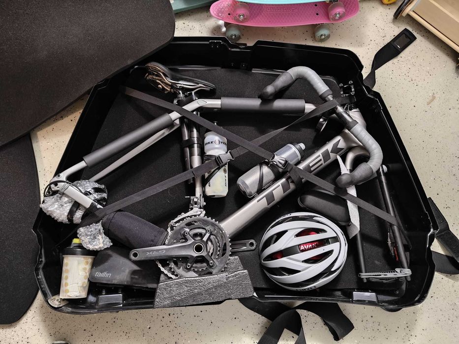 Walizka na rower, kufer, torba, karton B&W