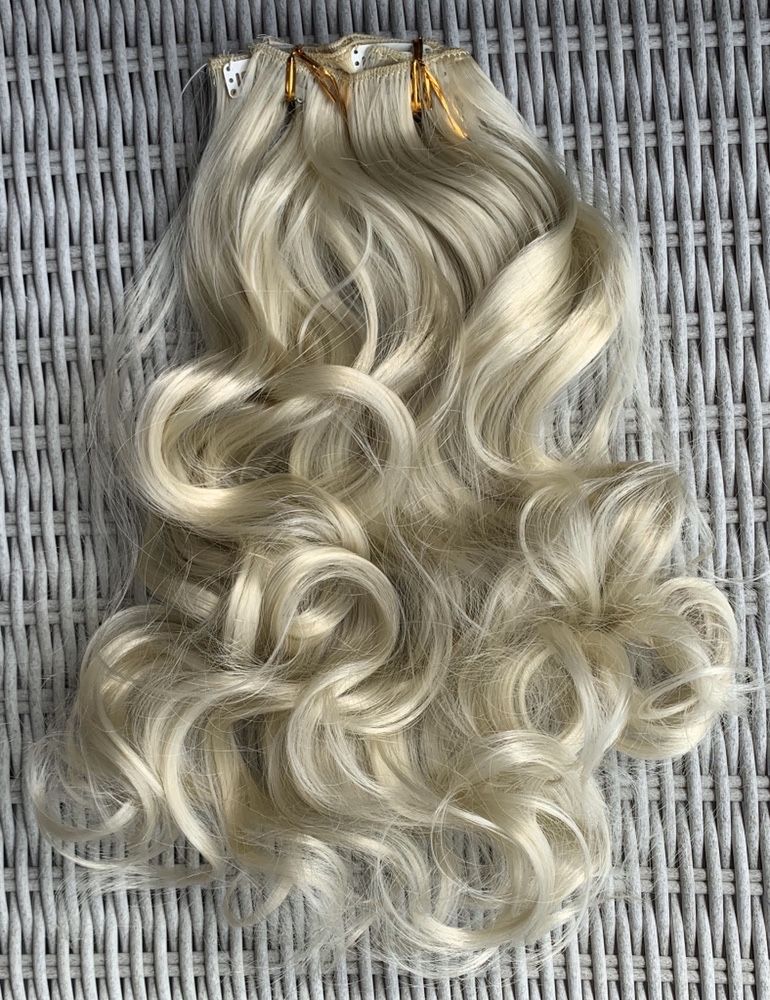 Premium Ultra włosy doczepiane, bardzo jasny blond,  ( 186 )