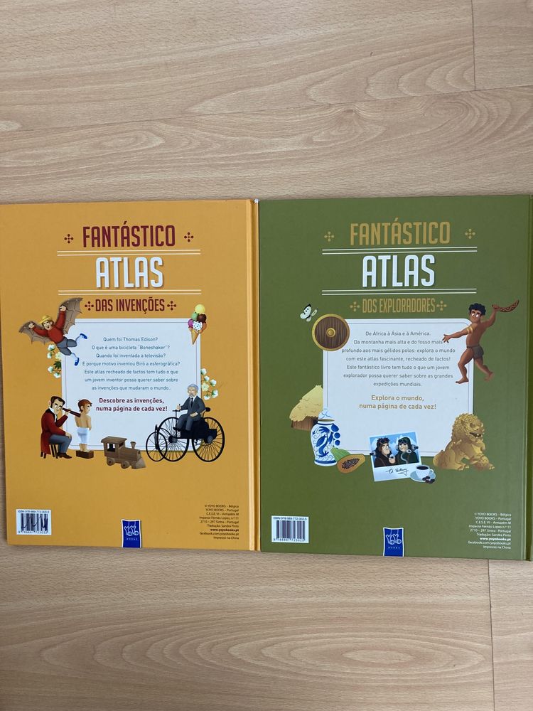 NOVOS Fantástico Atlas dos exploradores e das Invenções.