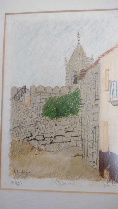Serigrafia assin. numer. Torre Menagem Penamacor, autora Dulc