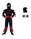 Kostium Ninja Aomig r. 104 sztylety Shuriken Ninjago Wojownik Szuriken