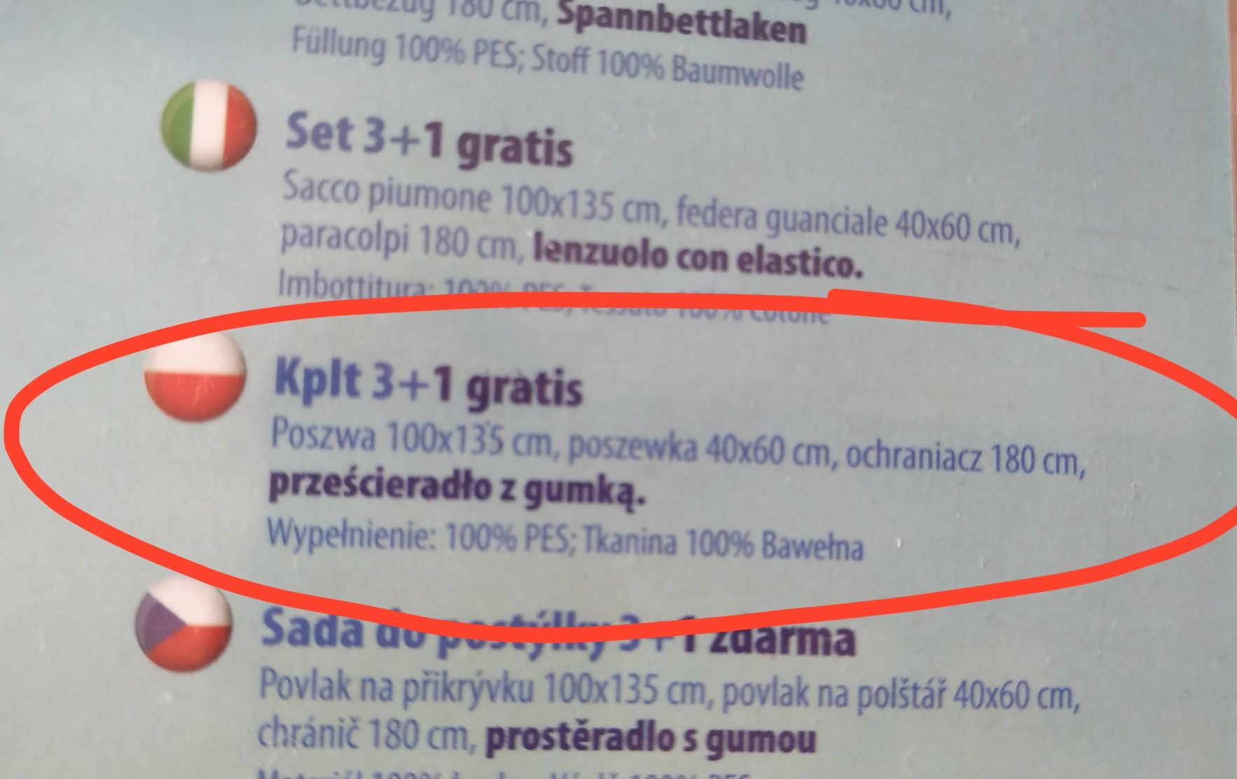 Ohroniacz +  komplet pościeli NOWE 4 elementy