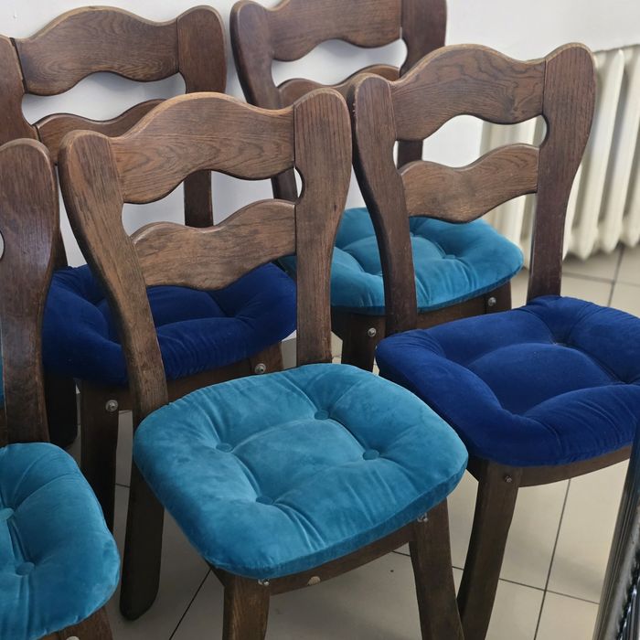 Drewniane krzesła vintage/retro – solidne, komplet 28 sztuk