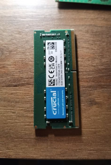 Memória 8gb ddr4 crucial