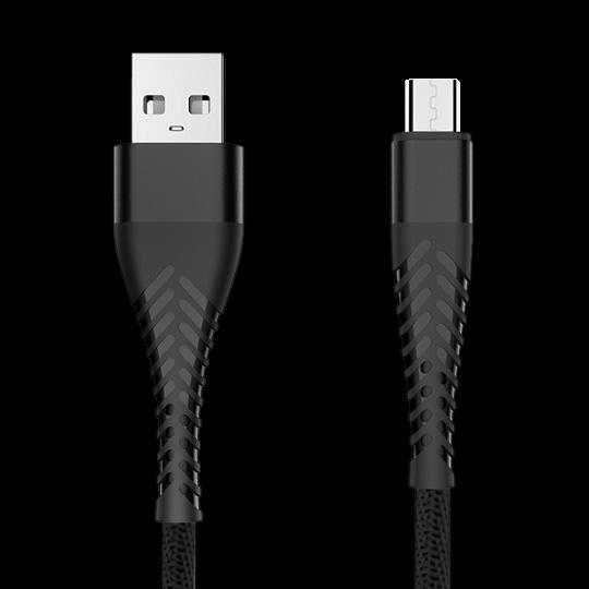 Wzmocniony kabel pleciony Spider micro USB - eXtreme® - 3 m czarny  3A