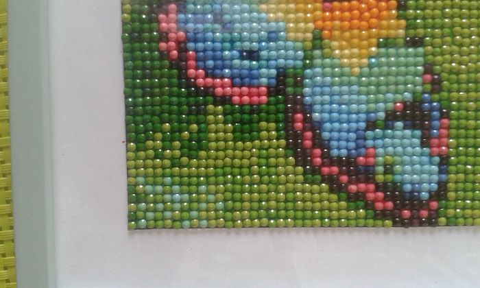 haft krzyżykowy diamentowy obrazek motyl