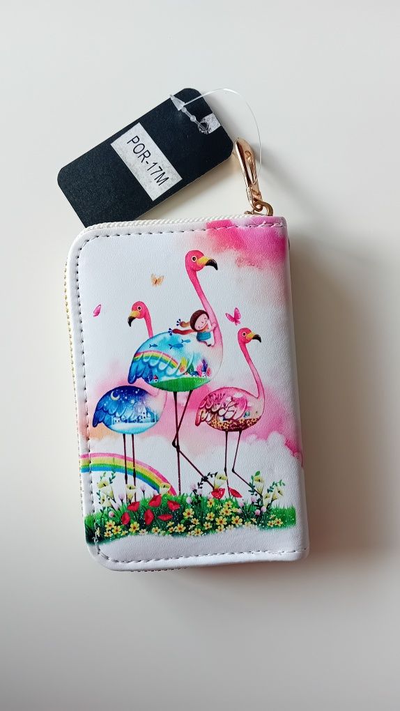 Nowy! Mini portfel kolorowy z Flamigami