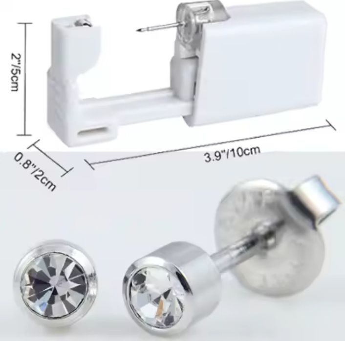 Одноразова стерильна система для проколу вуха