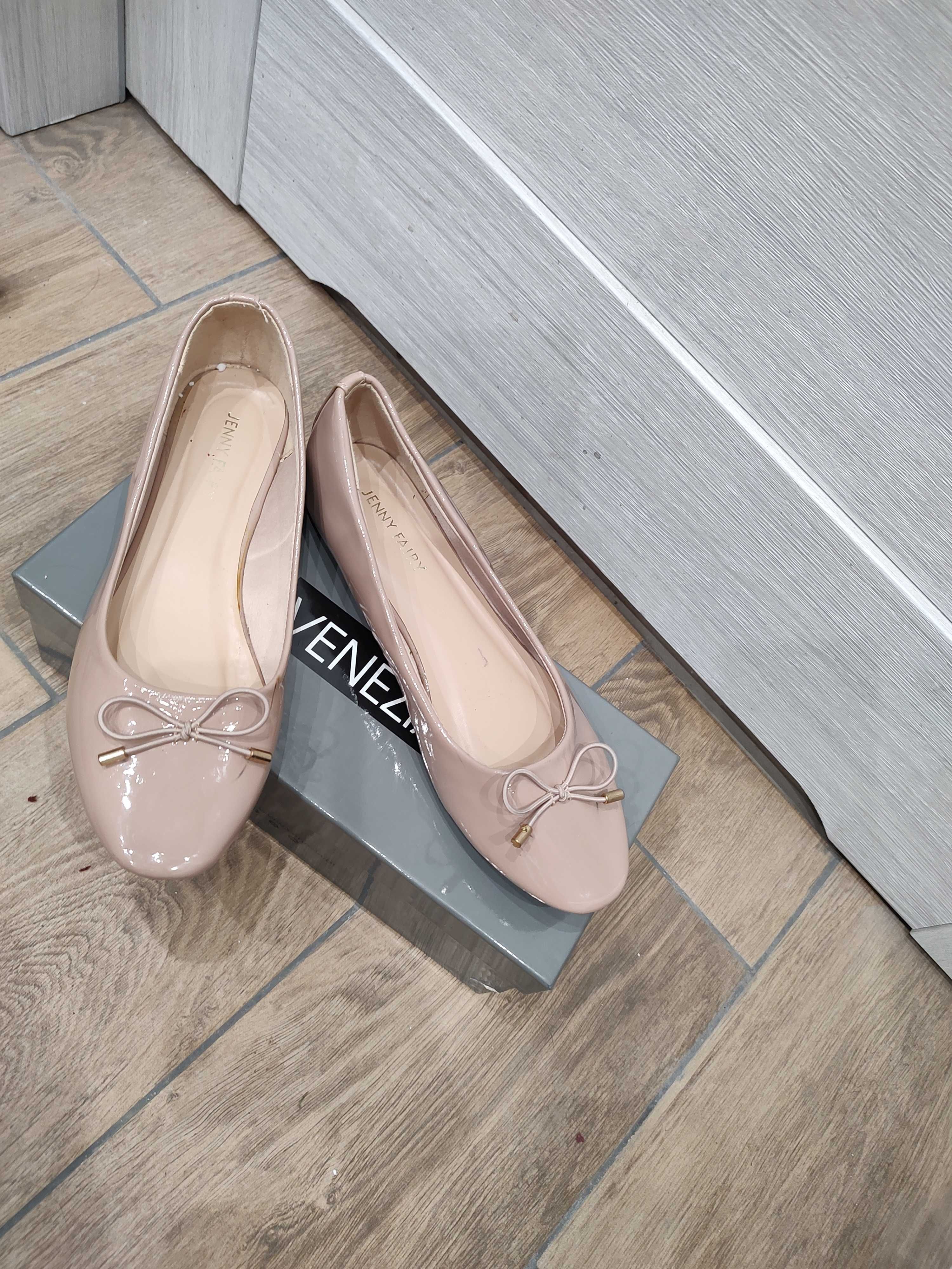 Buty damskie baleriny różowe 39 25,5 Jenny Fairy CCC