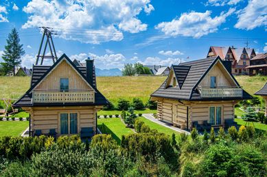 Domki drewniane w górach, Gliczarów Górny koło Zakopanego