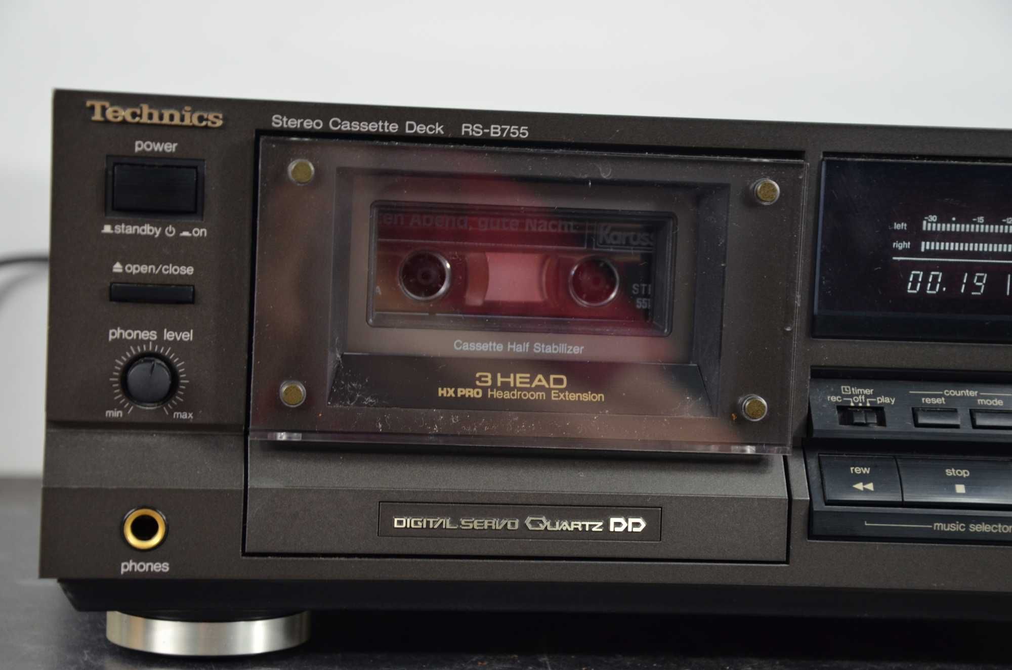 Magnetofon kasetowy Technics RS-B755 czarny