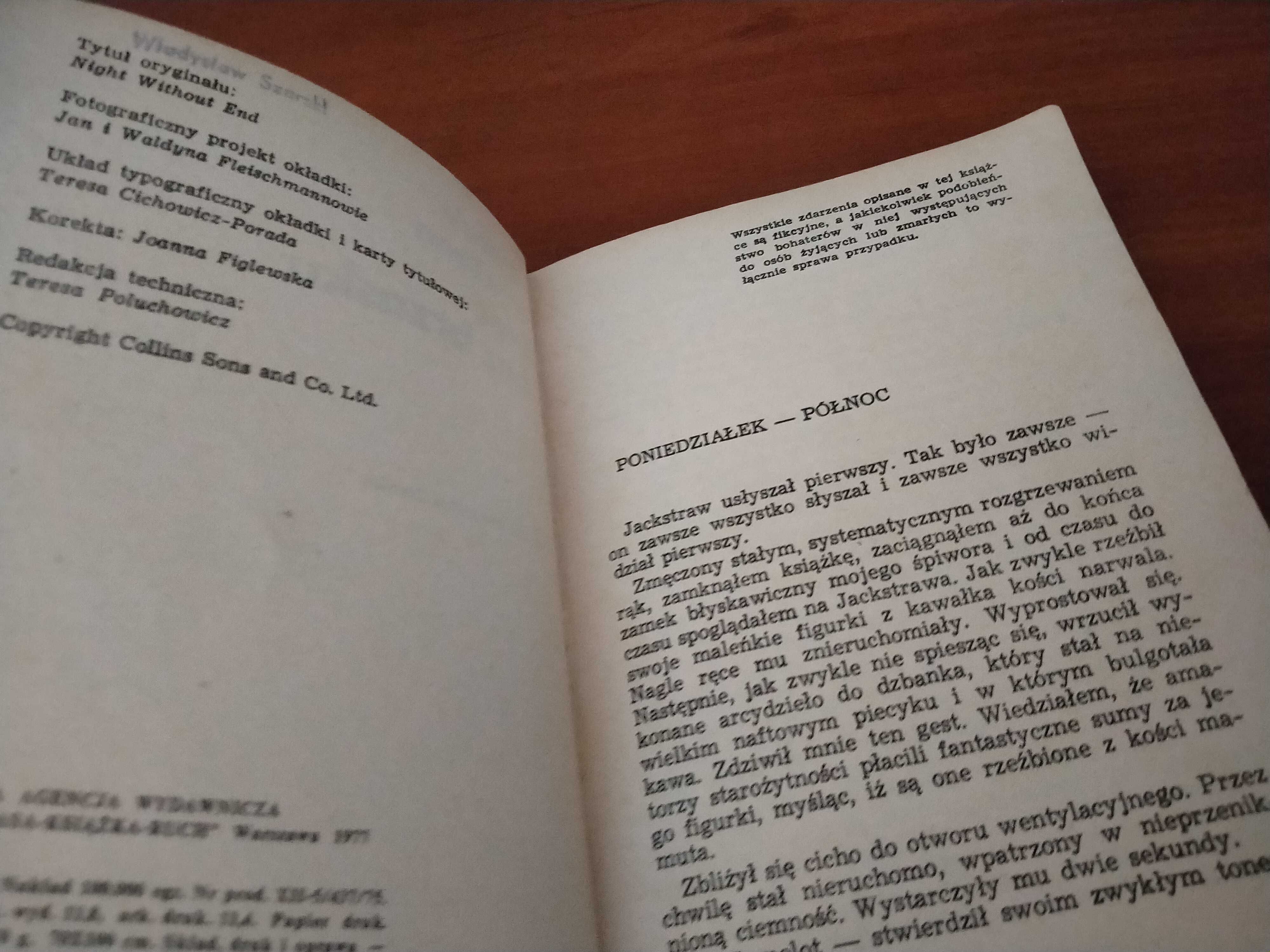 Noc bez brzasku, Alistair MacLean, powieść sensacyjna, thriller
