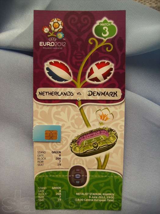 Квитки з Євро 2012 / Билеты Евро 2012 / Used UEFA Euro 2012 tickets