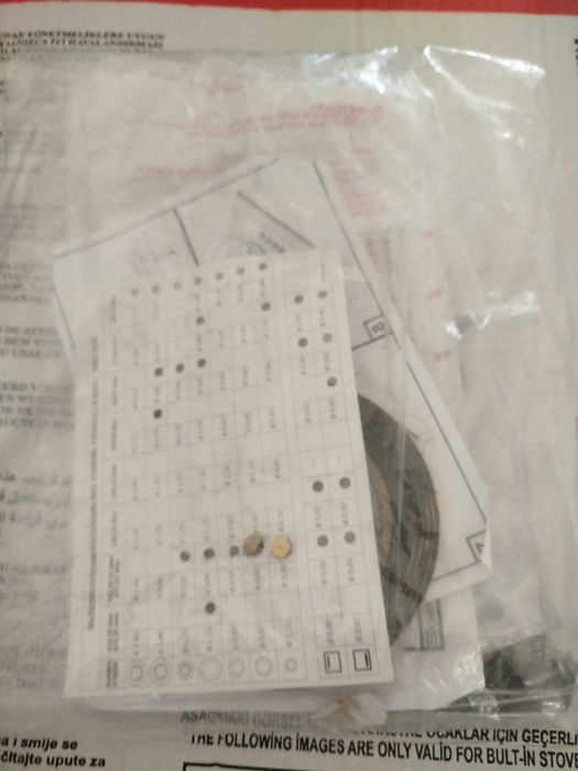 Placa Fogão gás natural novo.