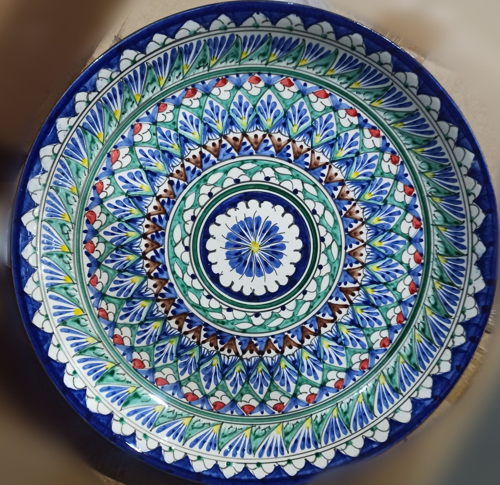 Ляганы (тарелки) узбекских мастеров, диаметр 38см
