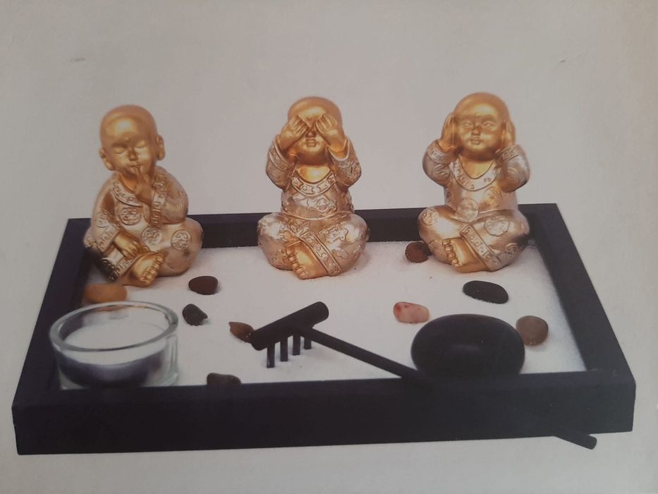 Conjunto Budas Cego Surdo e Mudo - Decoração Luxo