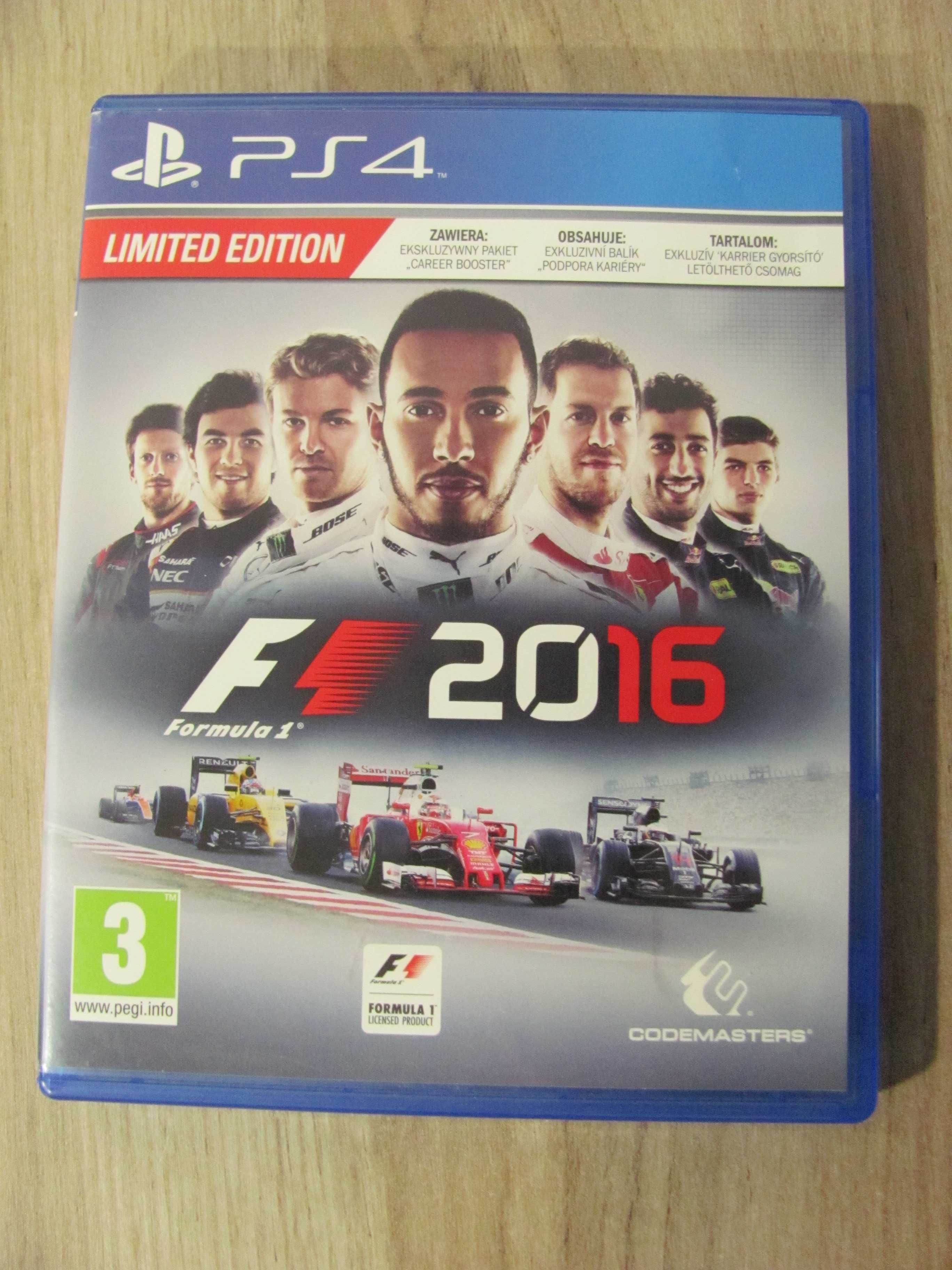 Gra F1 2016 PS4 Playstation 4 PL Limited Edition