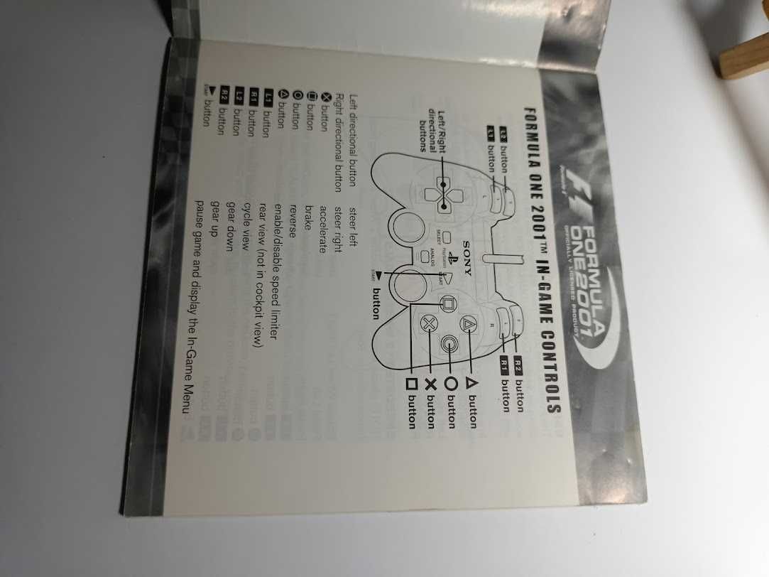 Formula One 2001 książeczka manual instrukcja Psx Ps1 PsOne