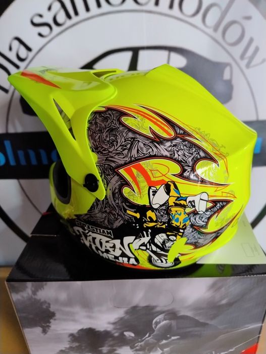 Kask Crossowy City-Bike Dziecięcy Junior Tatan Seledynowy