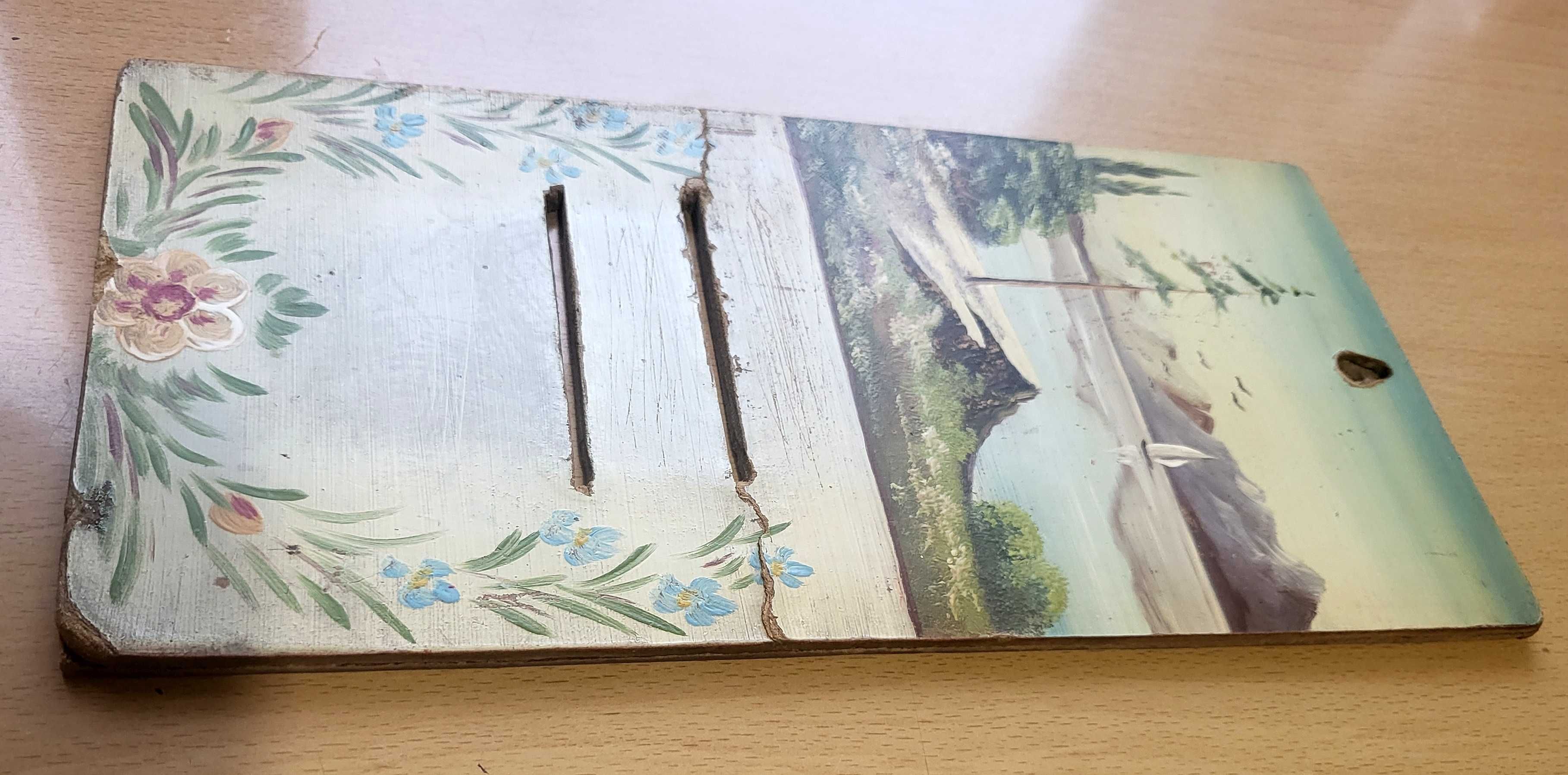 Ścianka do kalendarza zdzieraka. Rękodzieło. Unikat z PRL (lata 50-te)