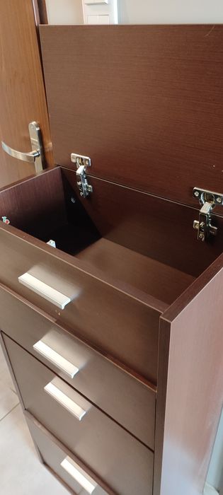 Komplet do przedpokoju szafka na buty i lustro