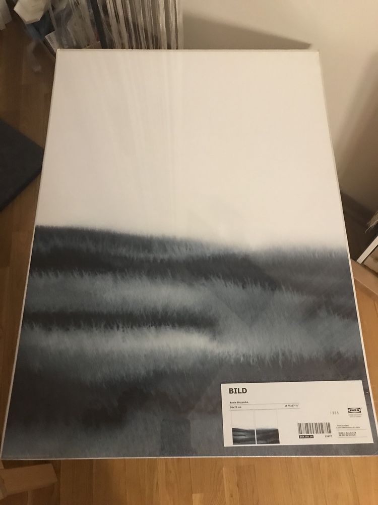 plakat ikea Bild - błękitne fale, mgła 2 szt. 50*70 cm
