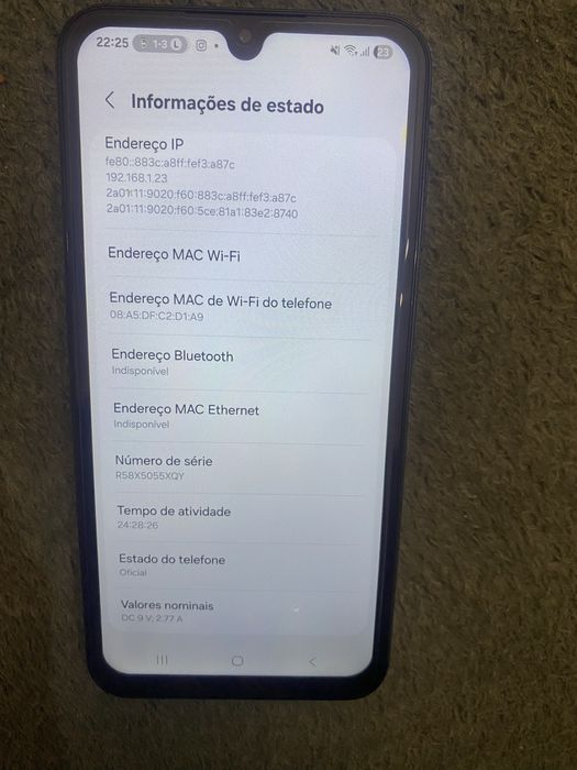 Samsung a15 mas usado mas sem problemas nenhuns