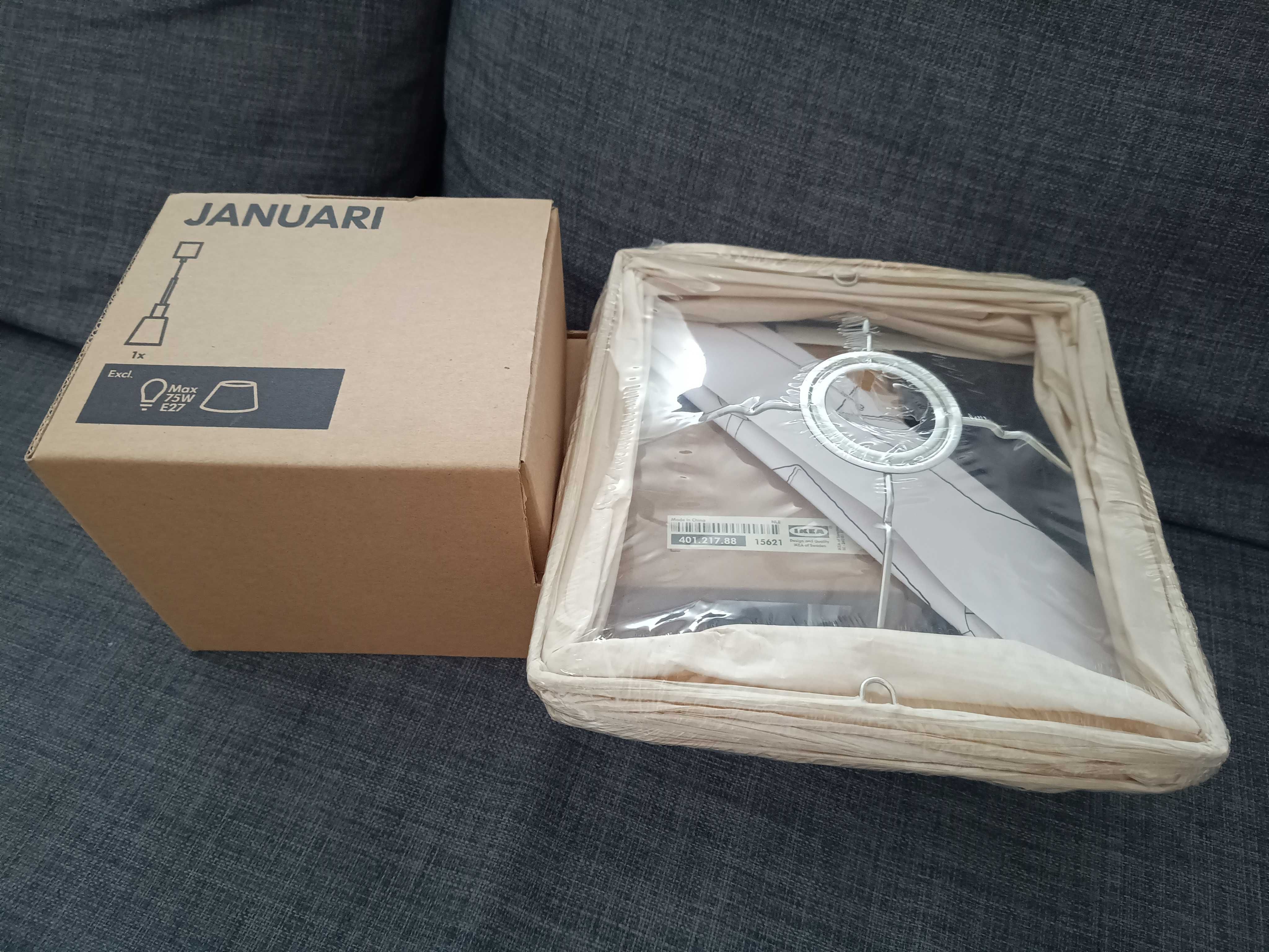 Lampa Januari Ikea z abażurem - nowa