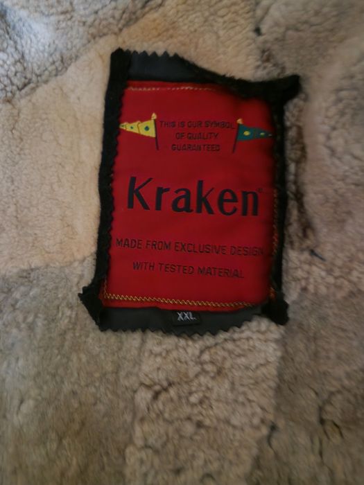 Плащ шкіряний Kraken XXL з автографом