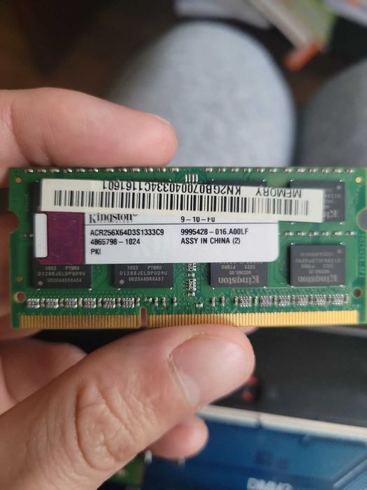 Обміняю оперативку Kingston ACR256X64D3S1333C9 на DDR3L SODIMM
