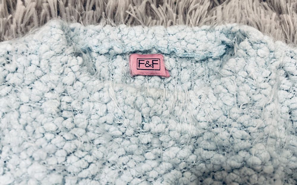 Sweter sweterek dziewczęcy dla dziewczynki F&F rozmiar 86