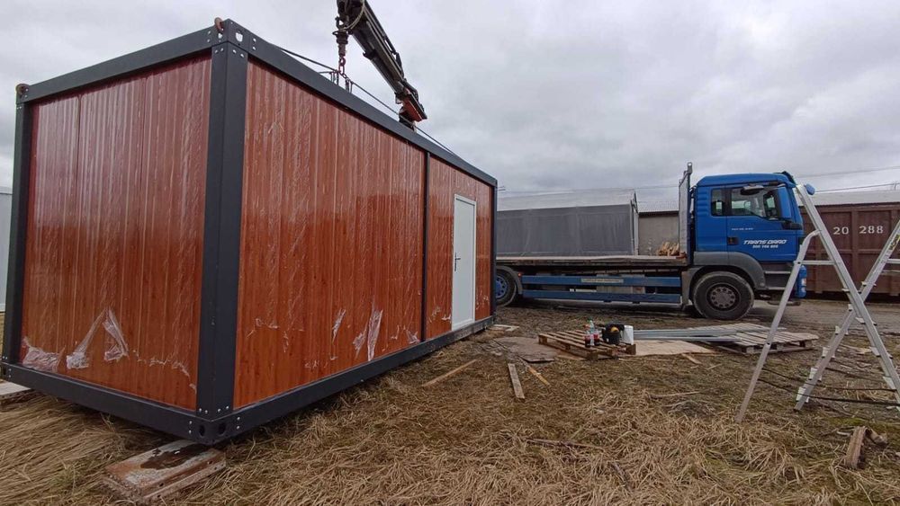 Kontener 6x3m Biurowy Socjalny Magazynowy Budowlany Letniskowy