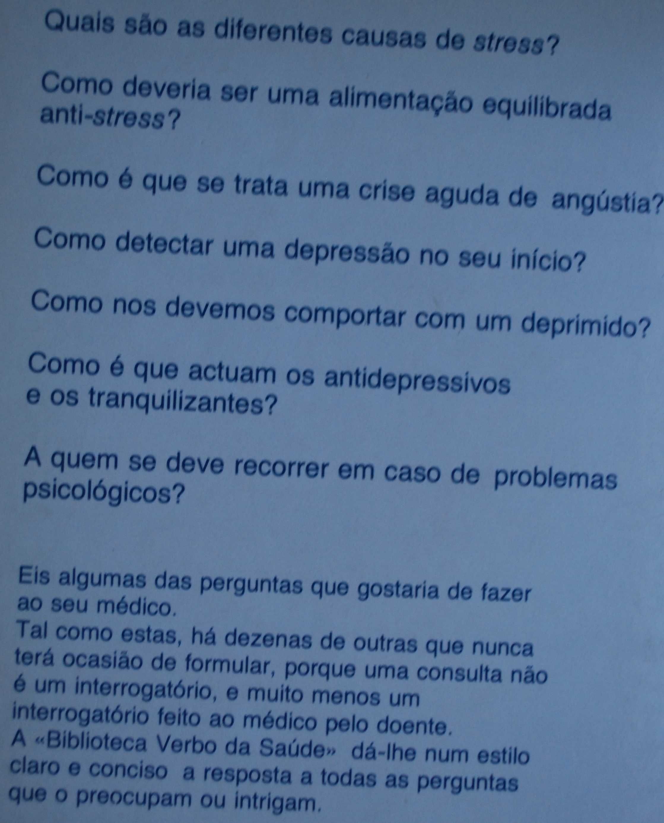 Prevenir e Combater O Stress A Angústia A Depressão