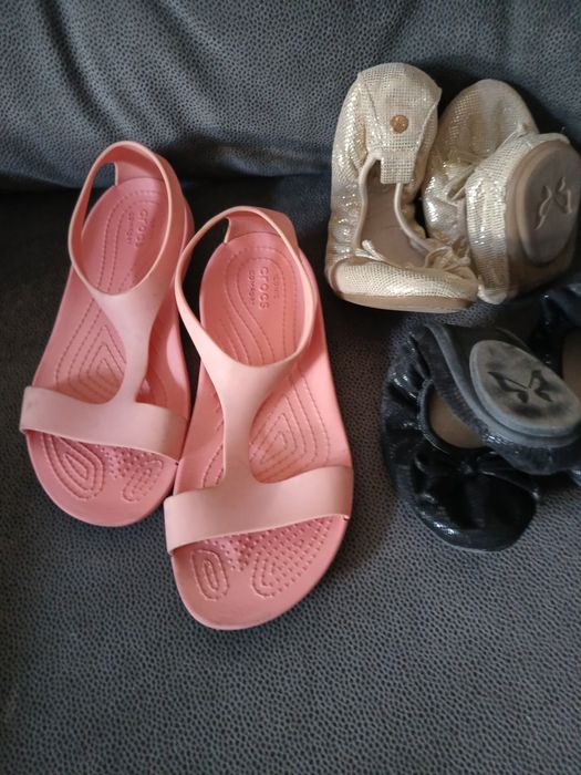 Buty rocsy orginalne i baleriny czarne i złote