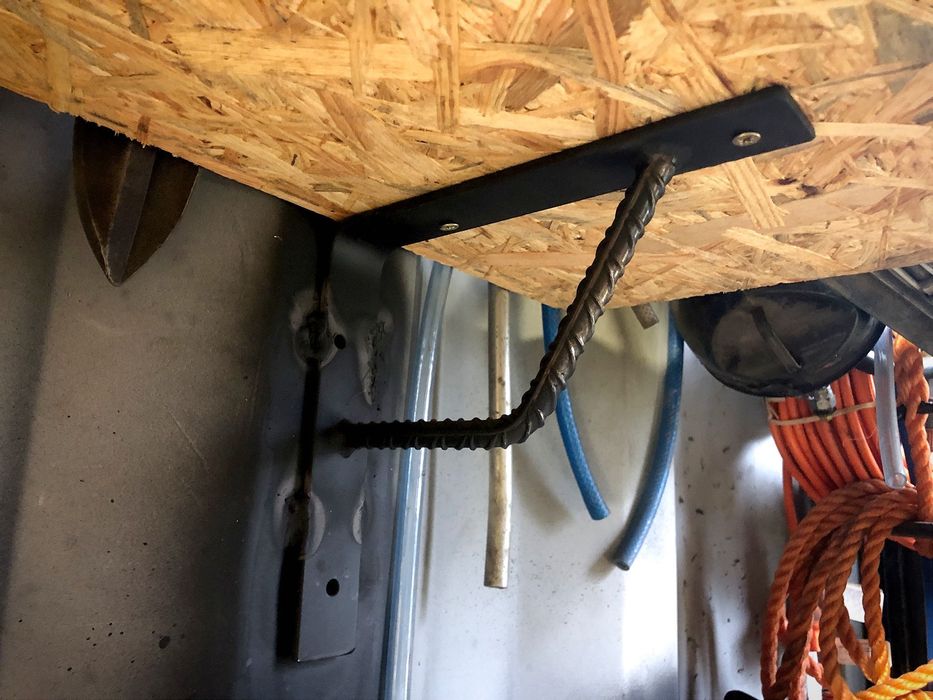 Mocne (wzmacniane) wsporniki do półek 190x175 mm