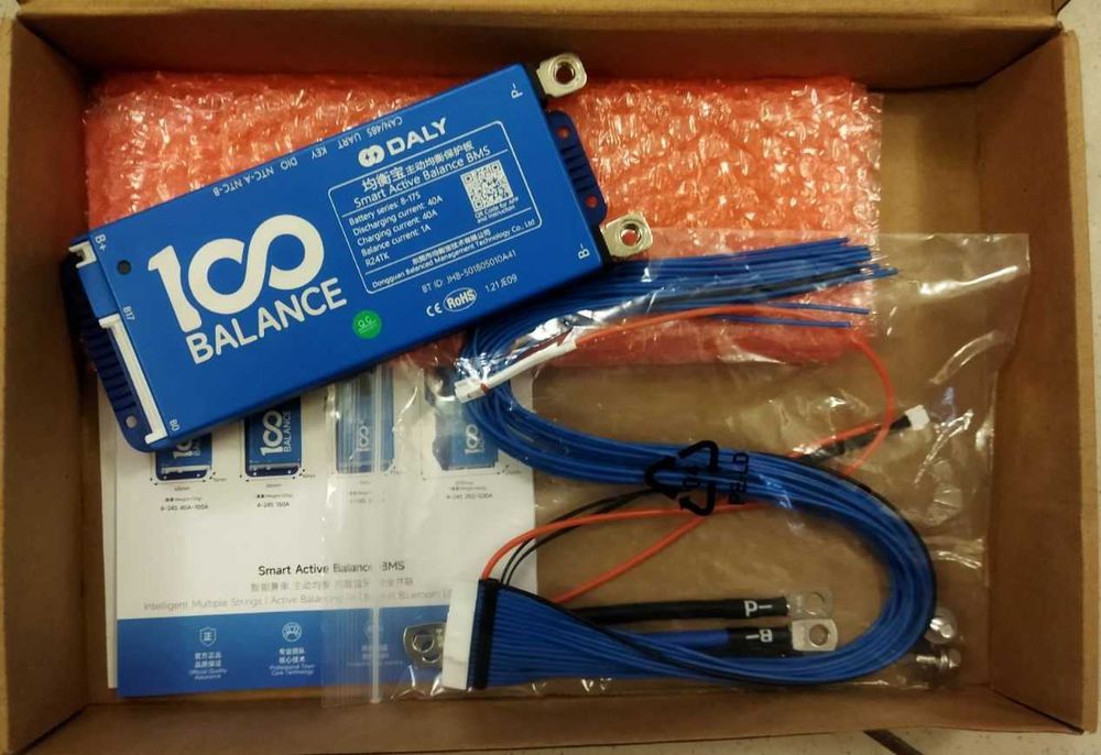 Смарт БМС Daly Smart BMS 100 BALANCE 40A 8S-17S BT + модуль WiFi