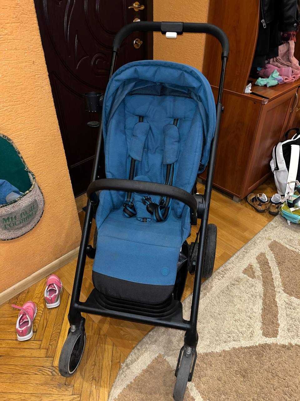 Прогулянкова коляска Cybex Balios S lux + дощовик + зимові рукавички