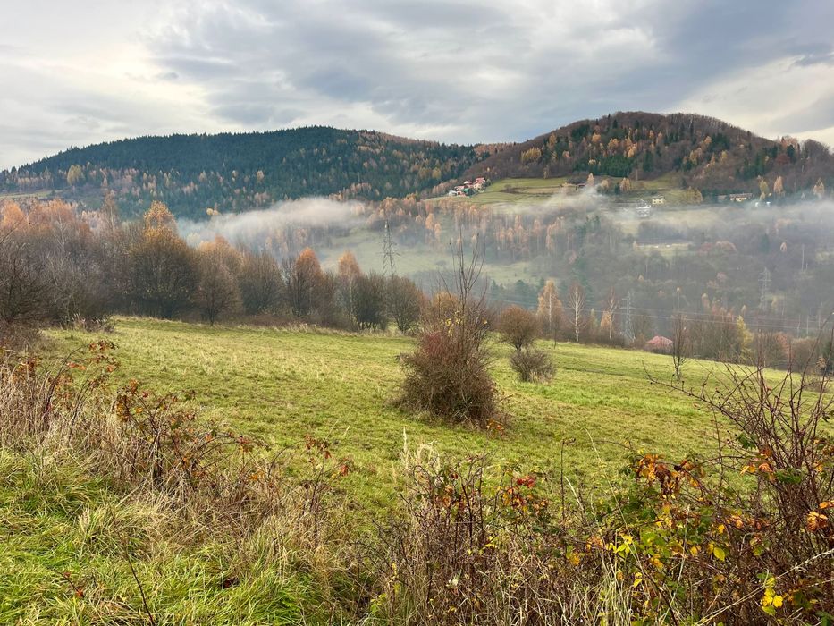 Działka budowlana w Beskidzie Żywieckim. Cisza, spokój i natura.