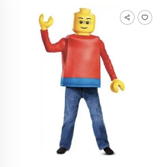 Stroj karnawalowy Lego Ludzik 6-9 lat