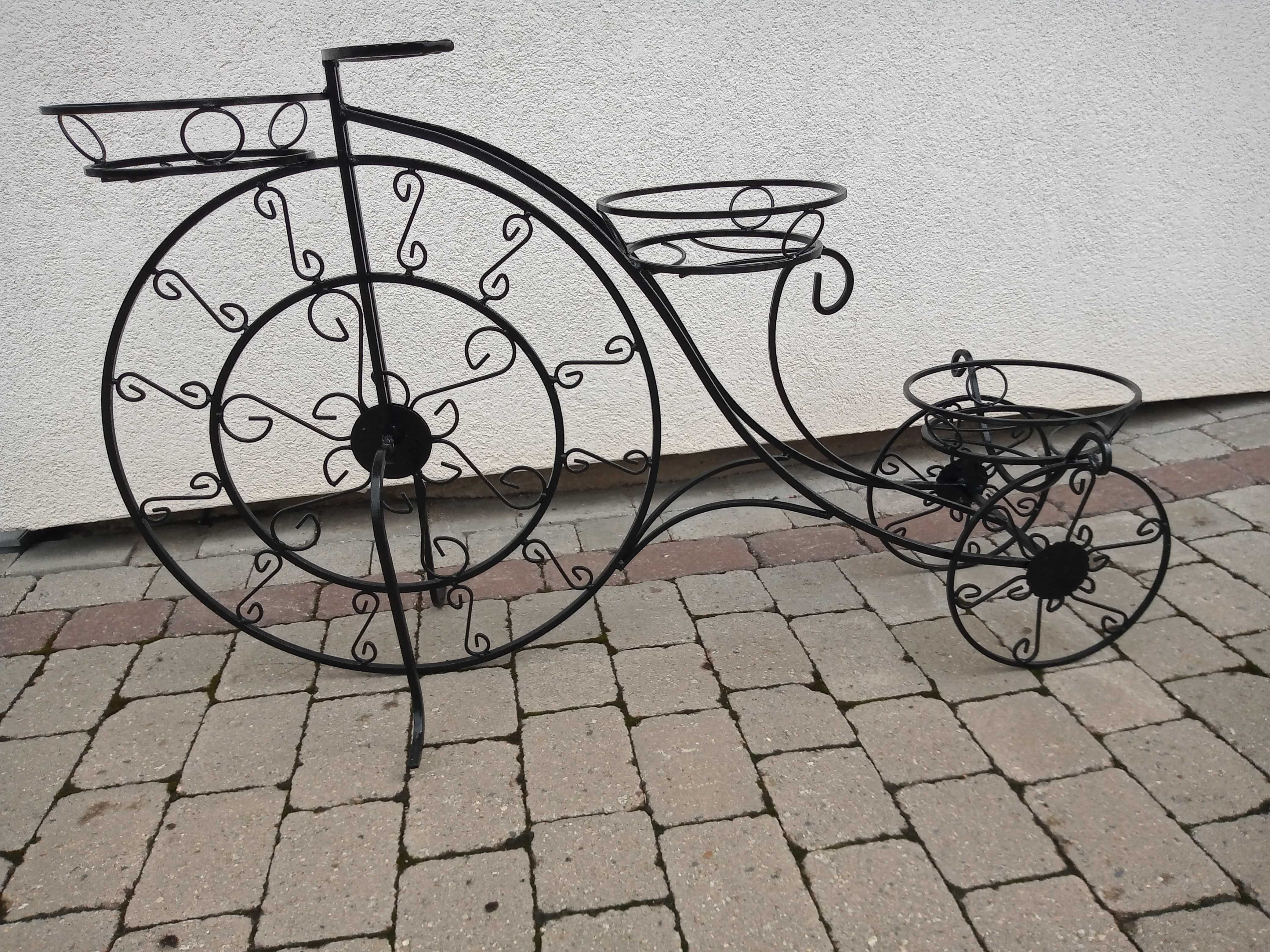 stojak na doniczki 'rower' wysokość 75cm, długość 124cm